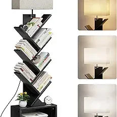 TreeTower™ 6-Tier Bookshelf – Modern Floor-Standing Book Organizer