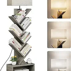 TreeTower™ 6-Tier Bookshelf – Modern Floor-Standing Book Organizer