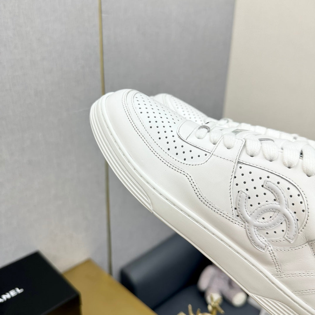 Chanel 2026 Platform Panda Sneakers White Calfskin 986769