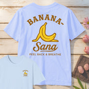 Banana Sana T-Shirt Mockup light-blue