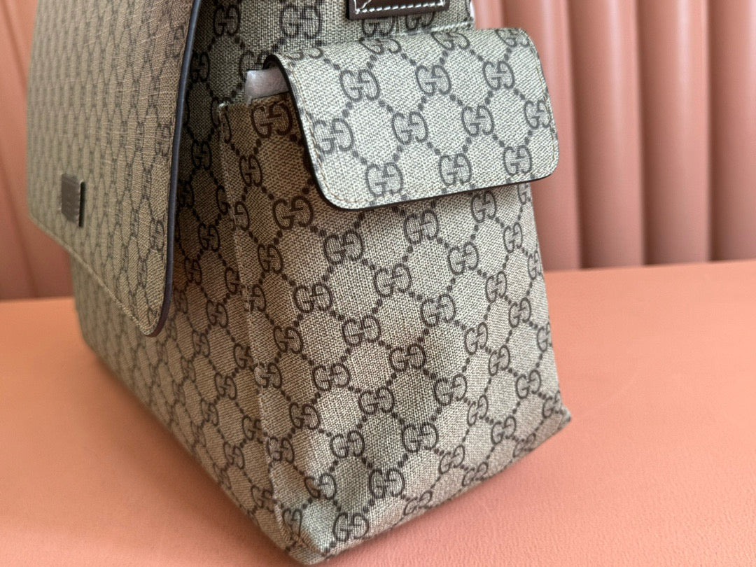 GC Large Changing Bag Beige Ebony Monogram  Canvas