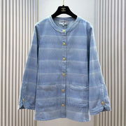 Chanel 2026 Jacket Light Blue Cotton