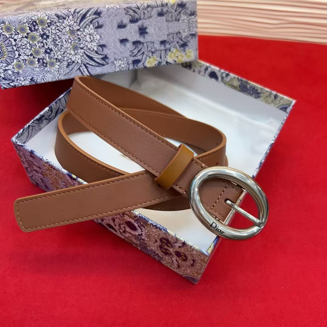 Dior Légende Oval Belt 25mm Smooth Calfskin