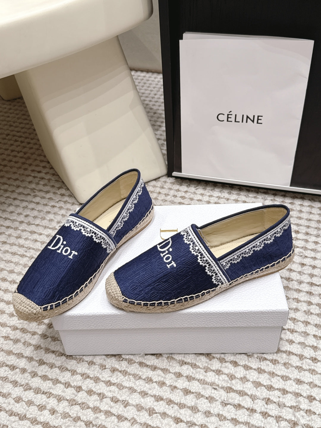 Dior 2026 Embroidered Loafer Canvas 930234