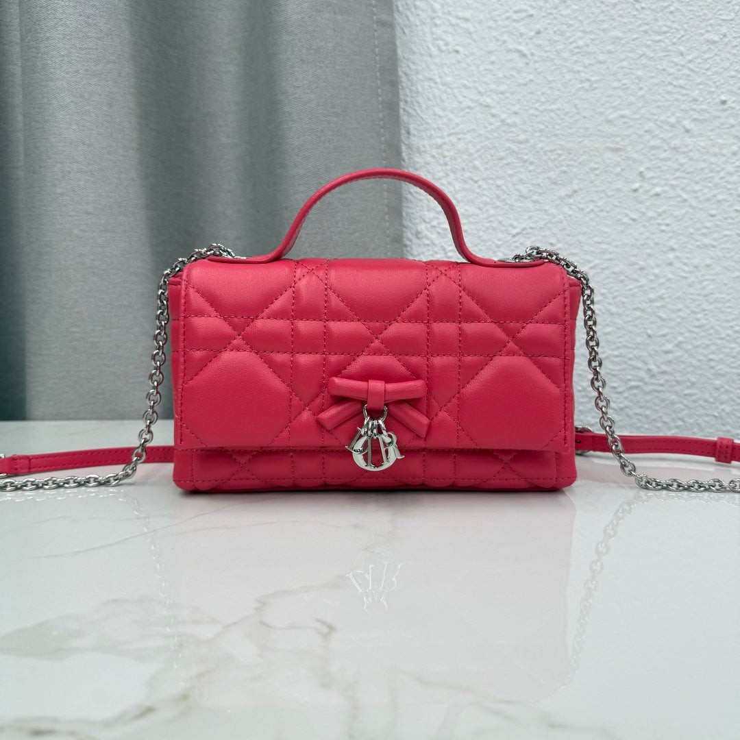 Dior 2026 My Tender Dior Top Handle Mini Chain Bag 21cm Lambskin