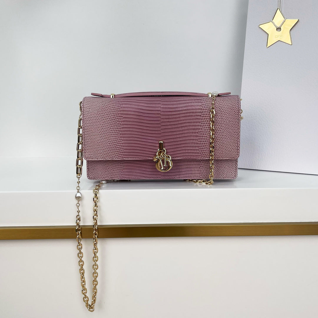 Dior 2026 Pearl Clutch Bag 21cm Leather
