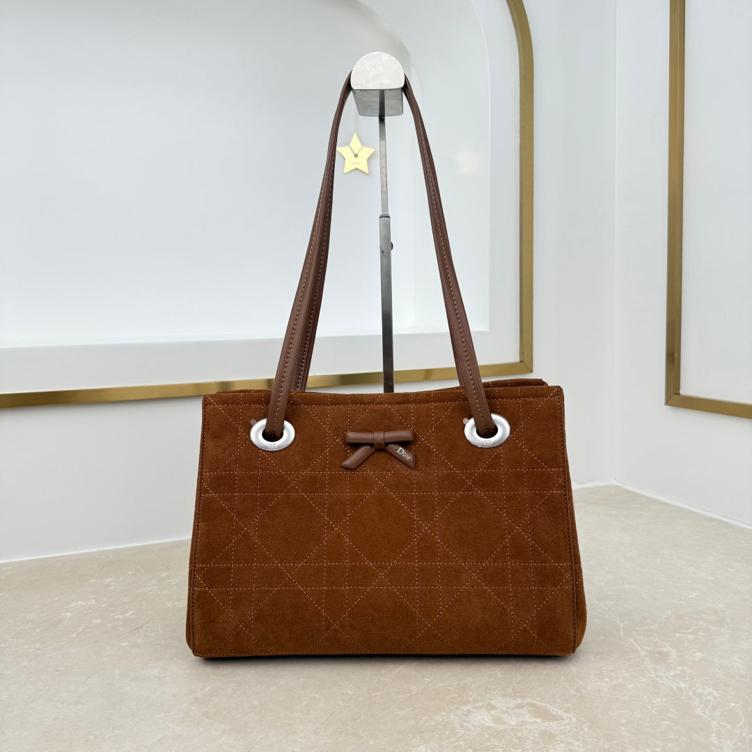 Dior 2026 Promenade Bag 27cm Canvas Suede Leather