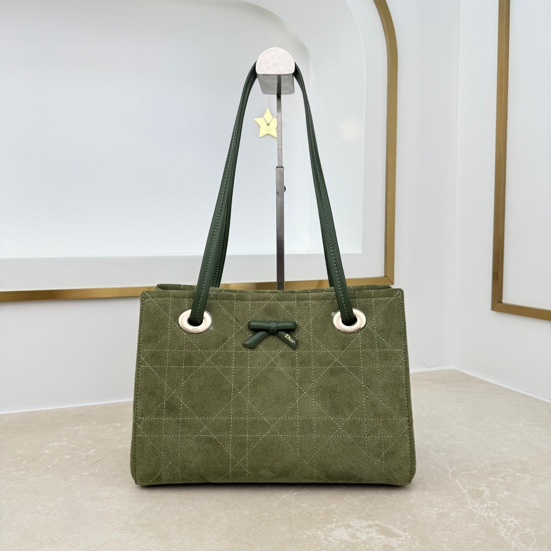 Dior 2026 Promenade Bag 27cm Canvas Suede Leather
