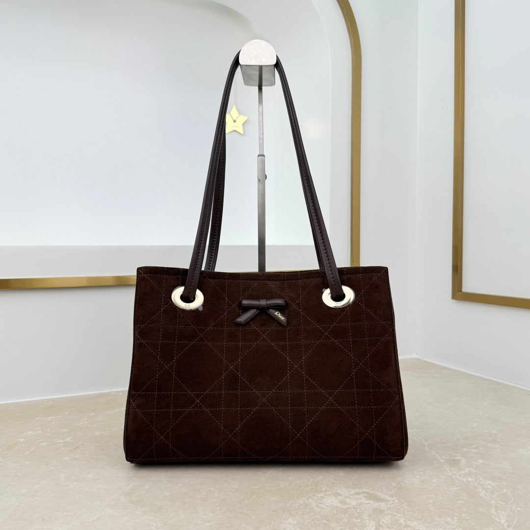 Dior 2026 Promenade Bag 27cm Canvas Suede Leather