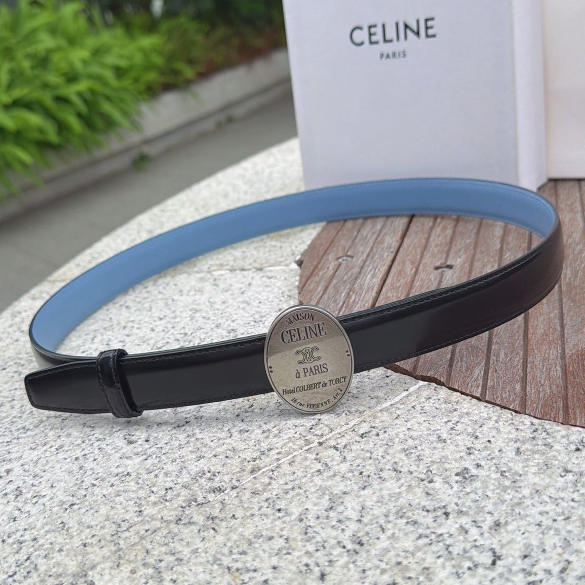 Celine 4.5cm Belt Buckle 2.5cm Width Leather 1