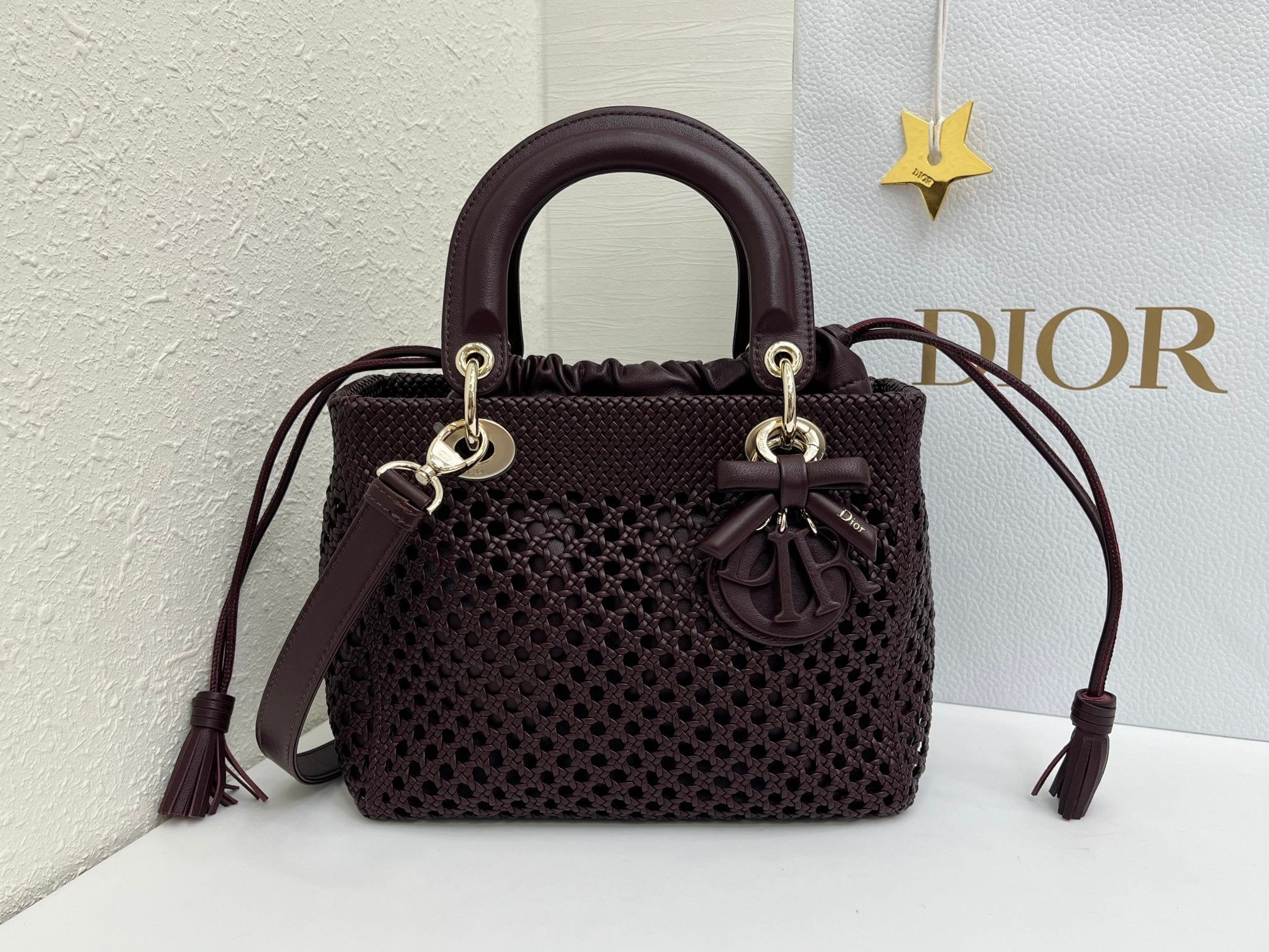 Dior 2026 Woven Bag 24cm Lambskin