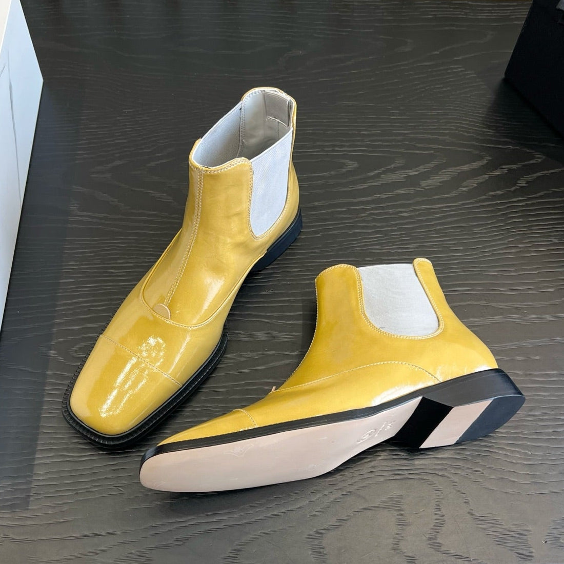 Chanel 2026 Square Toe Chelsea Boots Leather 197878