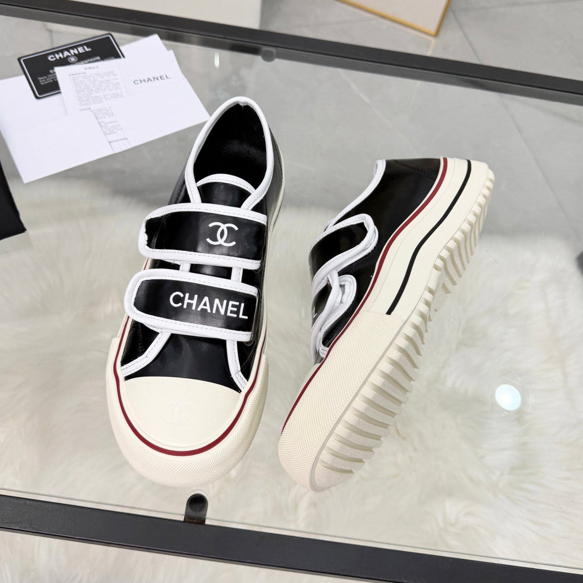 Chanel 2026 Low-Top Sneakers Leather Wool 191144