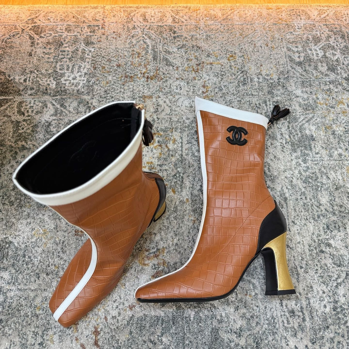 Chanel 2026 Ankle Boots 90mm Leather 198825
