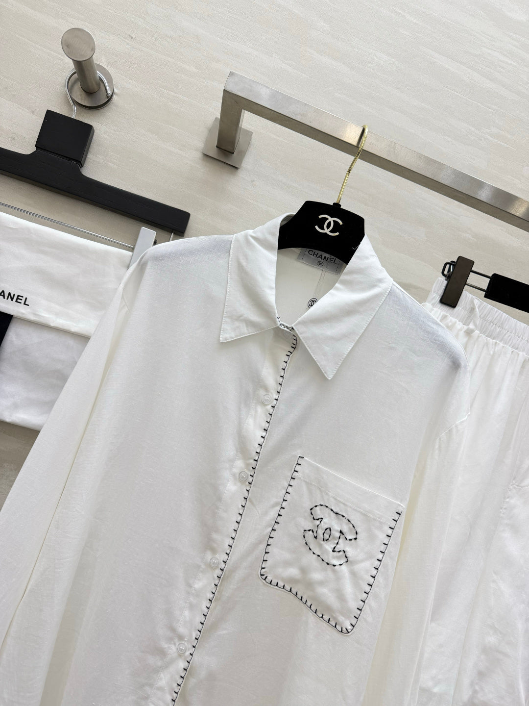 Chanel 2026 Set White And Black Cotton 414195