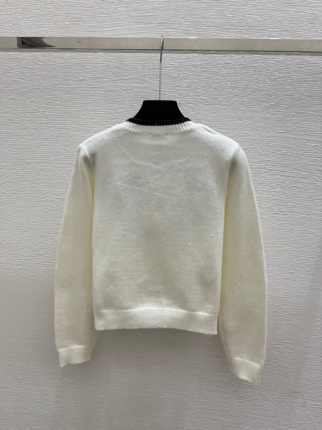 Chanel 2026 Crew-neck Cardigan With Bow Wool 244596