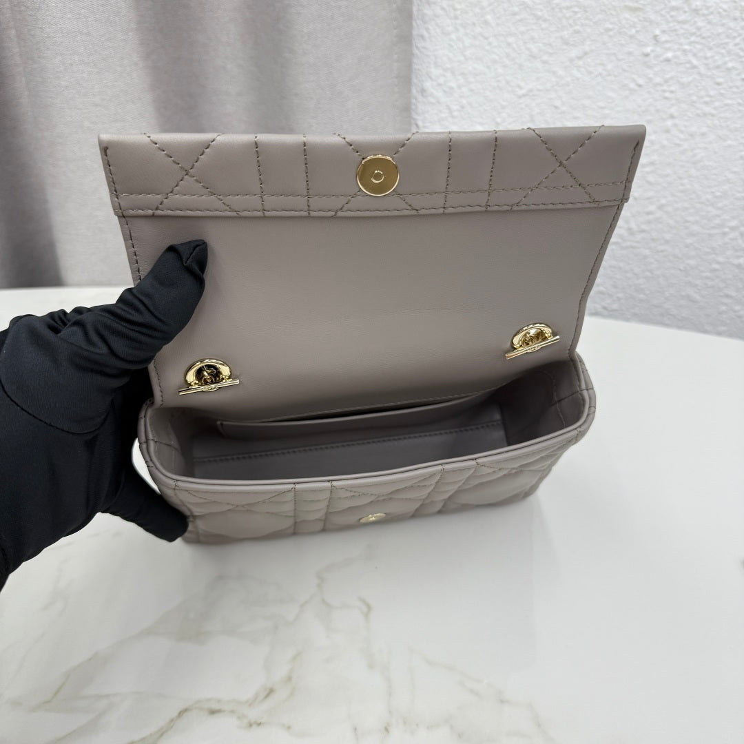 Dior 2026 My Tender Dior Top Handle Mini Chain Bag 21cm Lambskin
