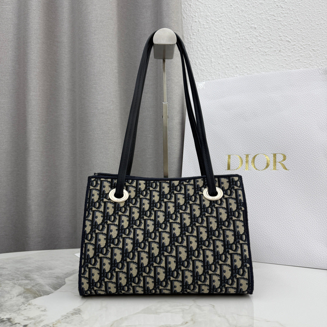 Dior 2026 Promenade Bag 27cm Canvas Suede Leather