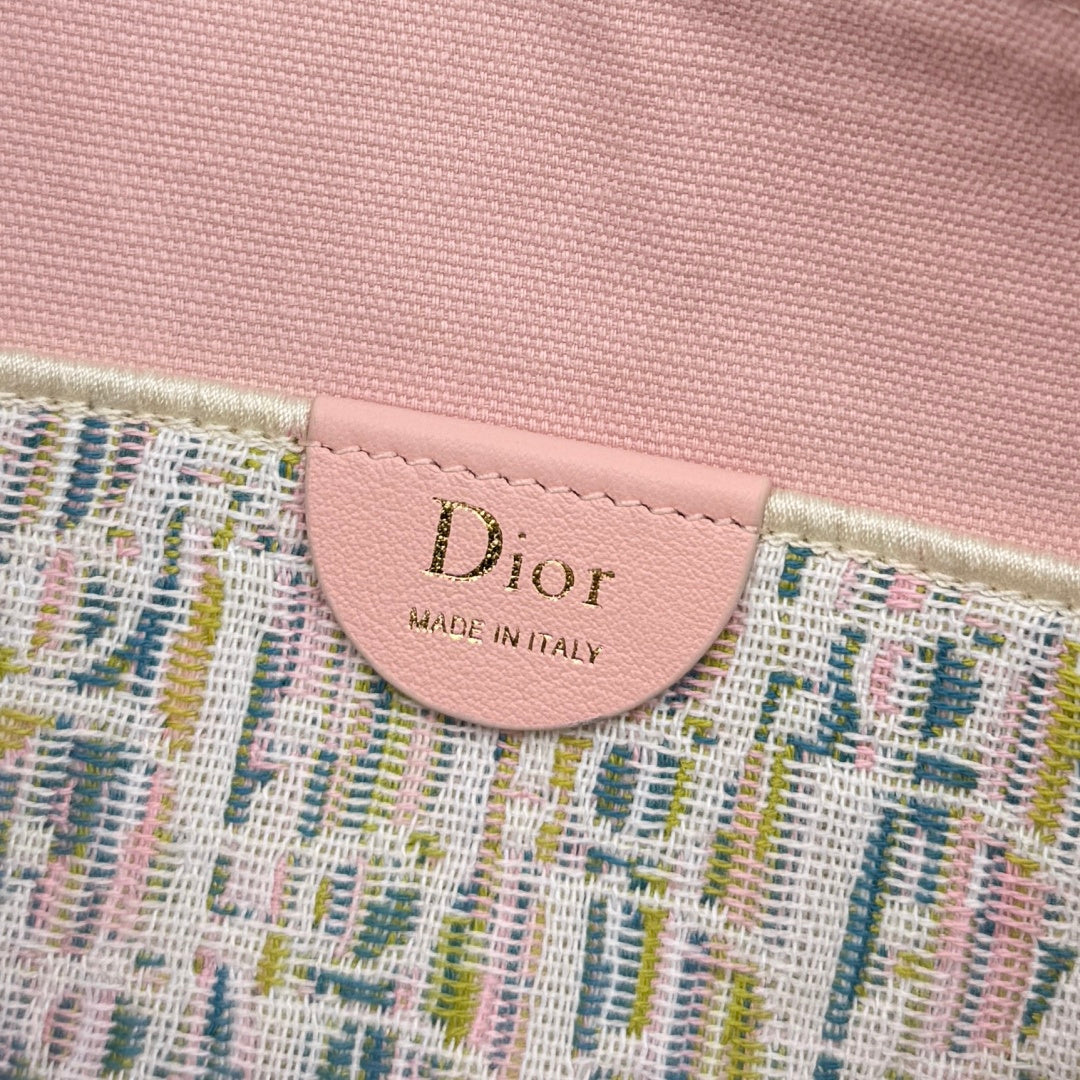 Dior 2026 Nomad Pouch 22cm Pink Mix Colors Canvas 402510