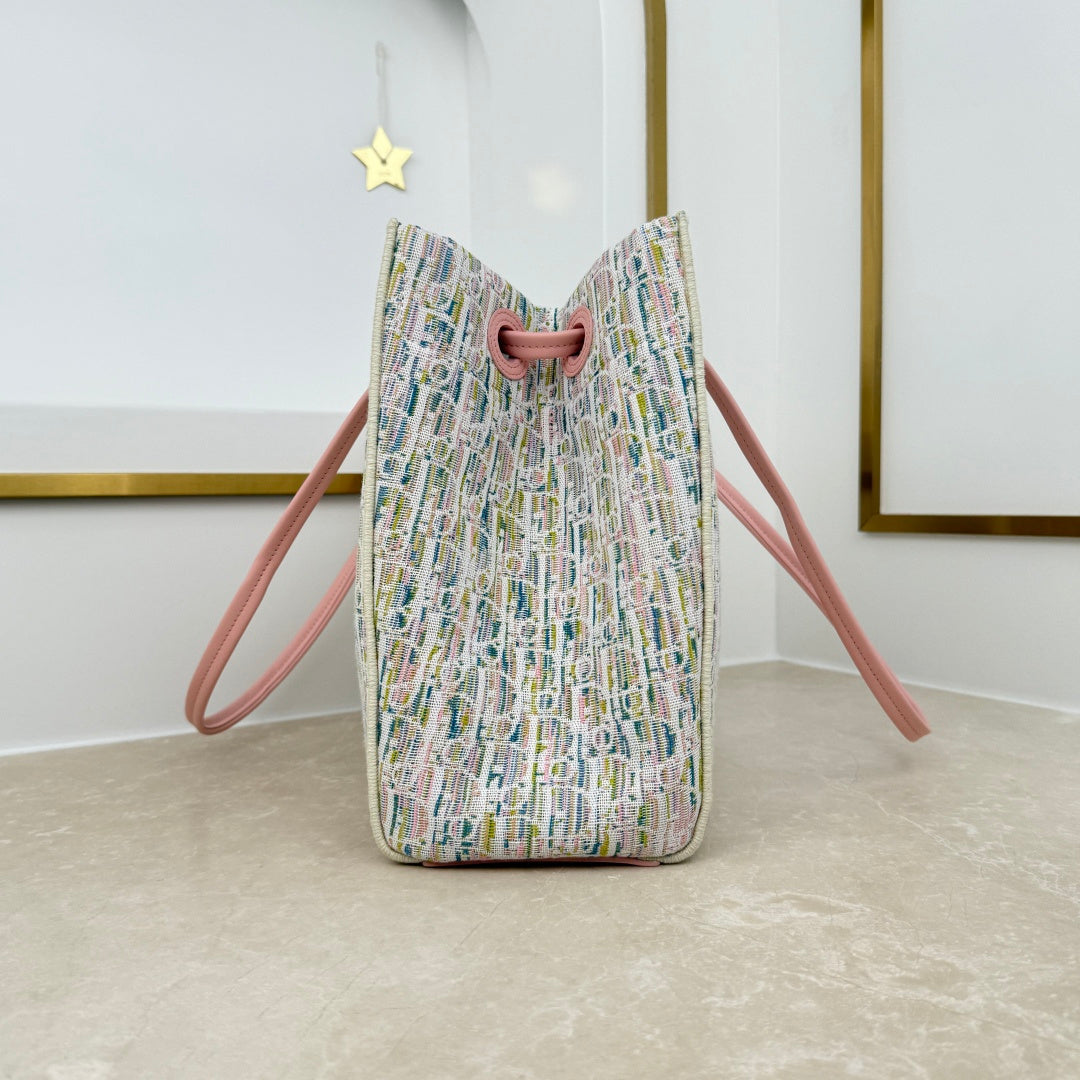 Dior 2026 Promenade Mini Shopping Bag Canvas Leather 402509