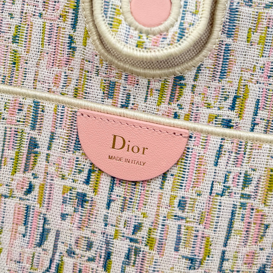 Dior 2026 Promenade Mini Shopping Bag Canvas Leather 402509