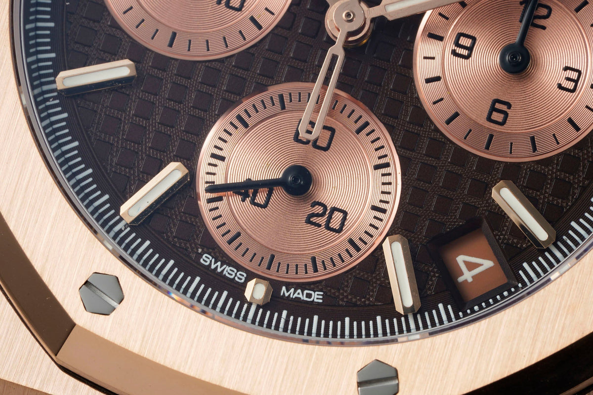 Audemars Piguet Royal Oak Chronograph 41mm Rose Gold Brown Dial