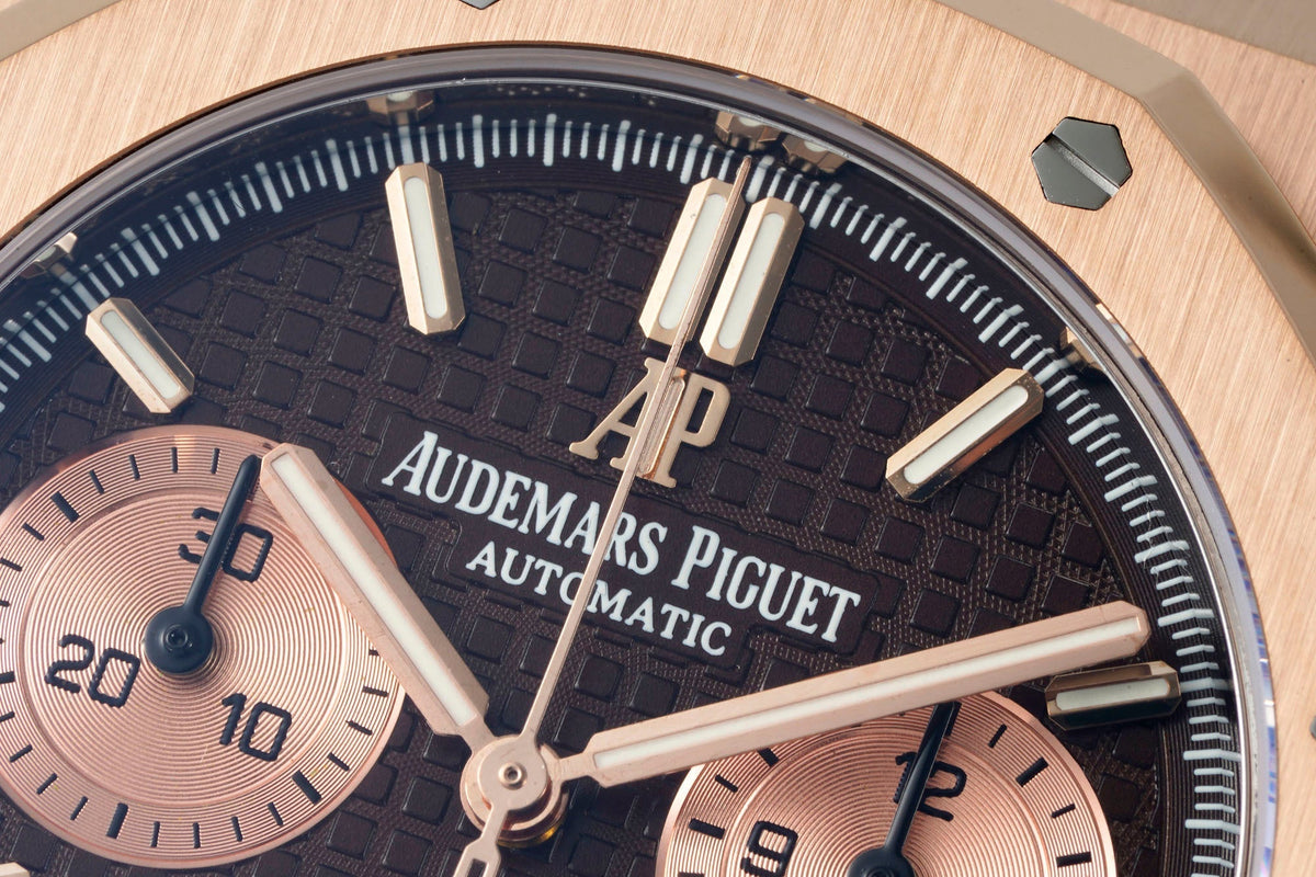 Audemars Piguet Royal Oak Chronograph 41mm Rose Gold Brown Dial