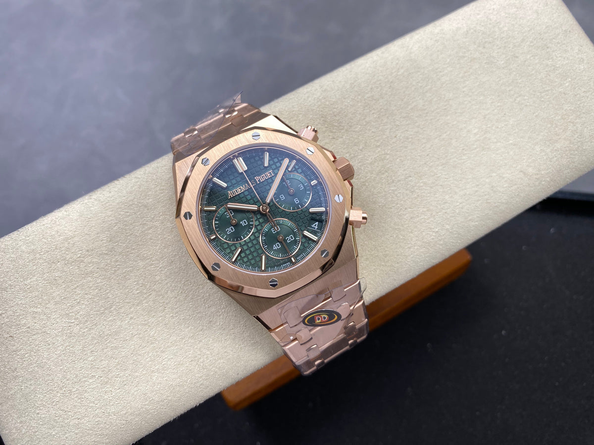 Audemars Piguet Royal Oak Chronograph 41mm Rose Gold Dark Green Dial