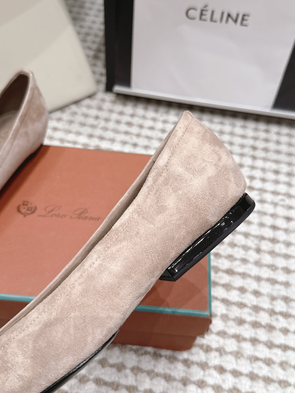Loro Piana 2026 Bow Ballet Flat Suede 930997