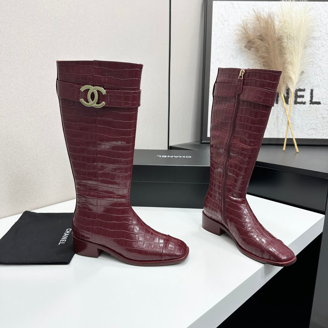 Chanel 2026 Metiers D'art Boots 45mm Suede Cowhide 986193