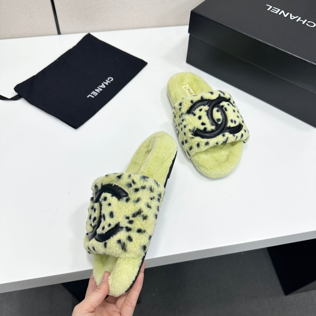 Chanel 2026 Polka Dot Pattern Sandals Wool 985906