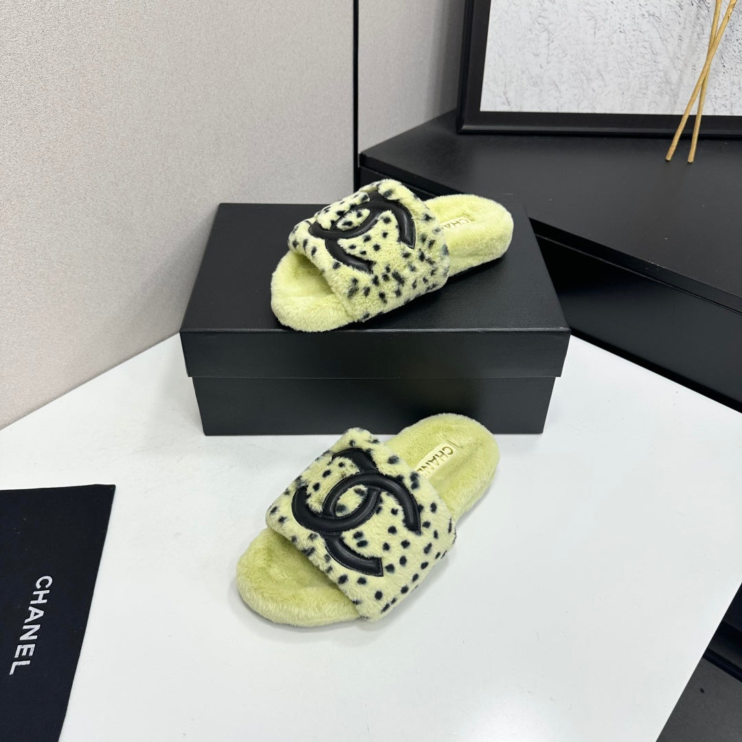 Chanel 2026 Polka Dot Pattern Sandals Wool 985906