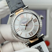 Chopard Imperiale 29mm Sliver Case Diamond Bezel Pink Gold