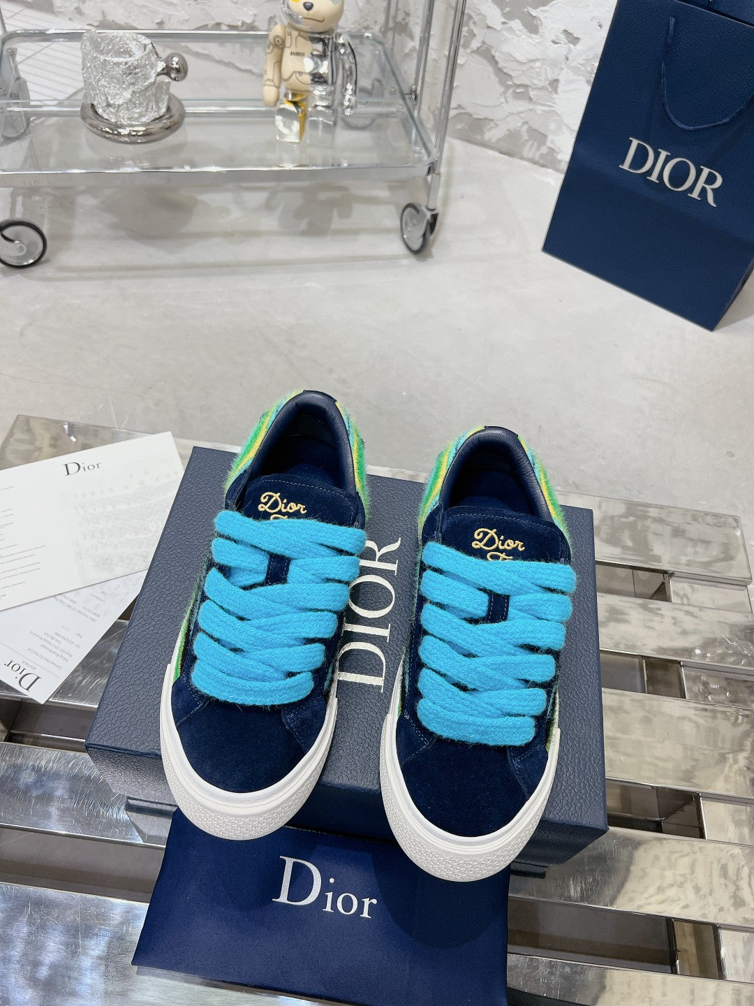 CD B33 Sneaker 30mm In Colorful Suede  100654