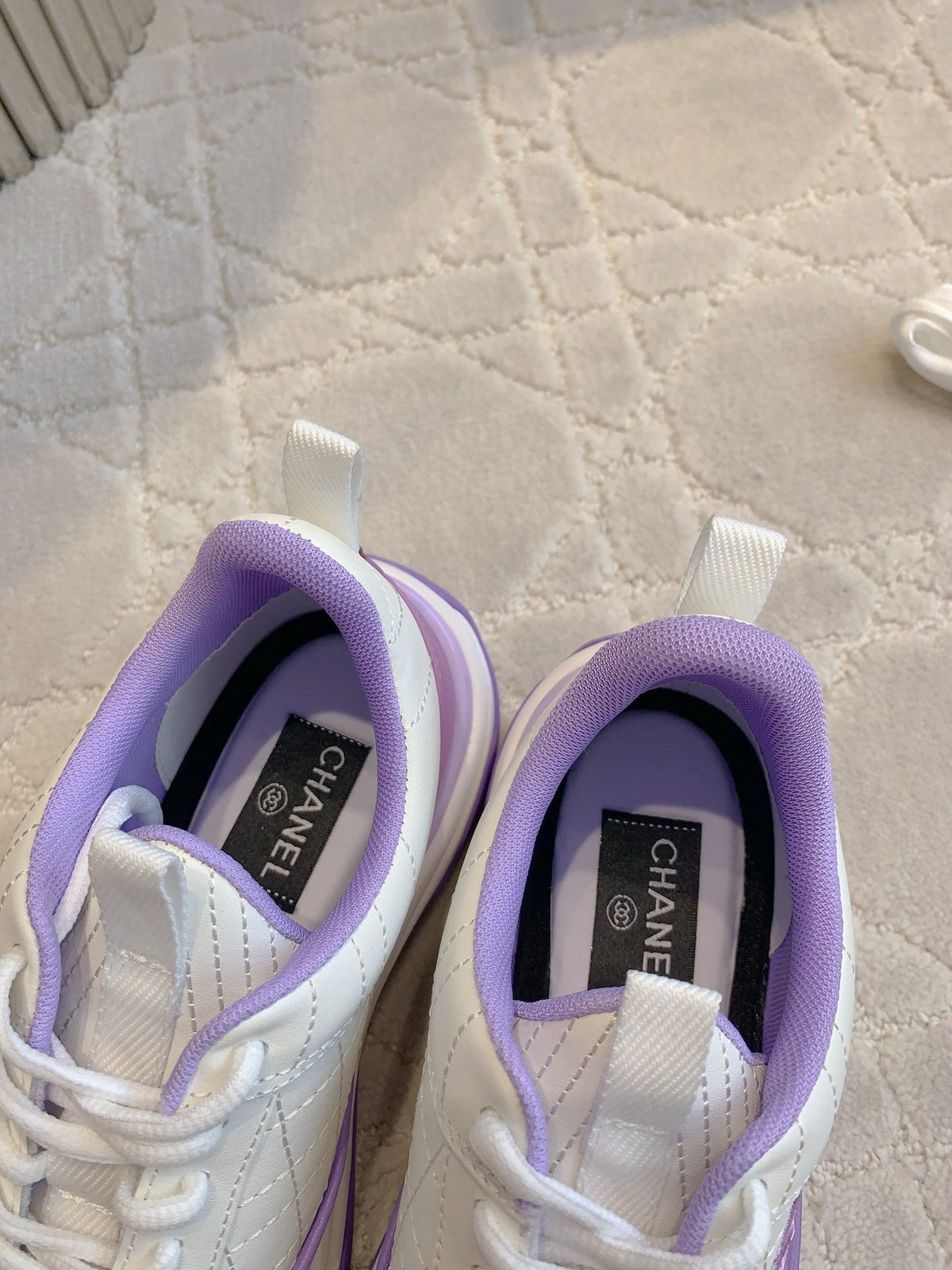 Chanel 2026 Quilted Platform Sneakers Leather 183733