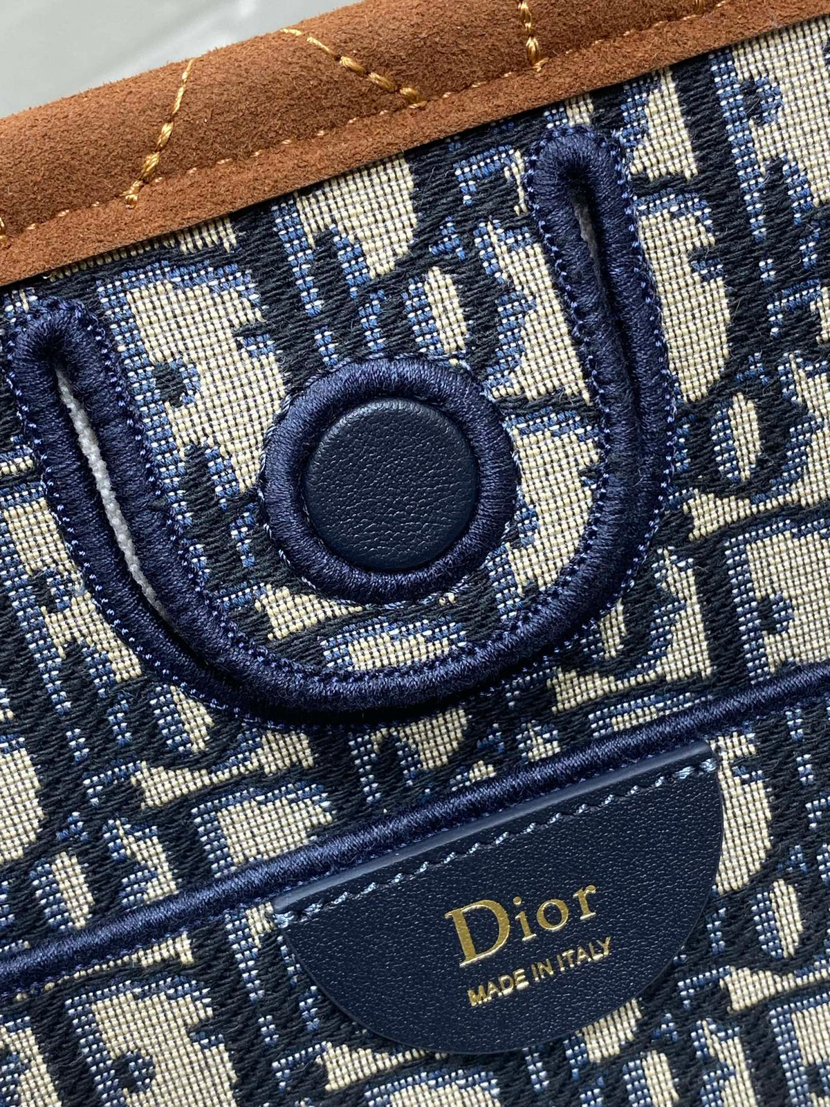 Dior 2026 Promenade Shopping Bag 31cm Suede Leather Canvas 408648