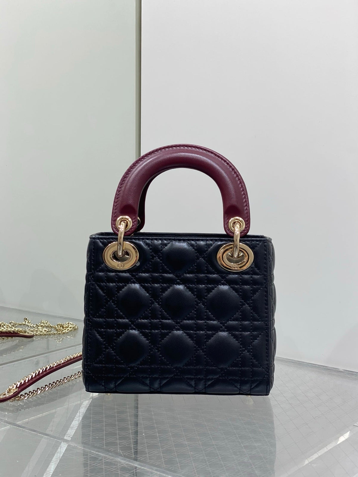 Dior 2026 Two-Tone Lady Dior Bag Leather 408638