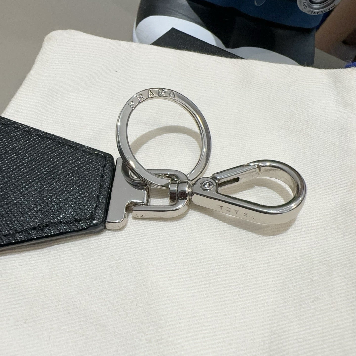 Prada Triangular Logo Charm 389051