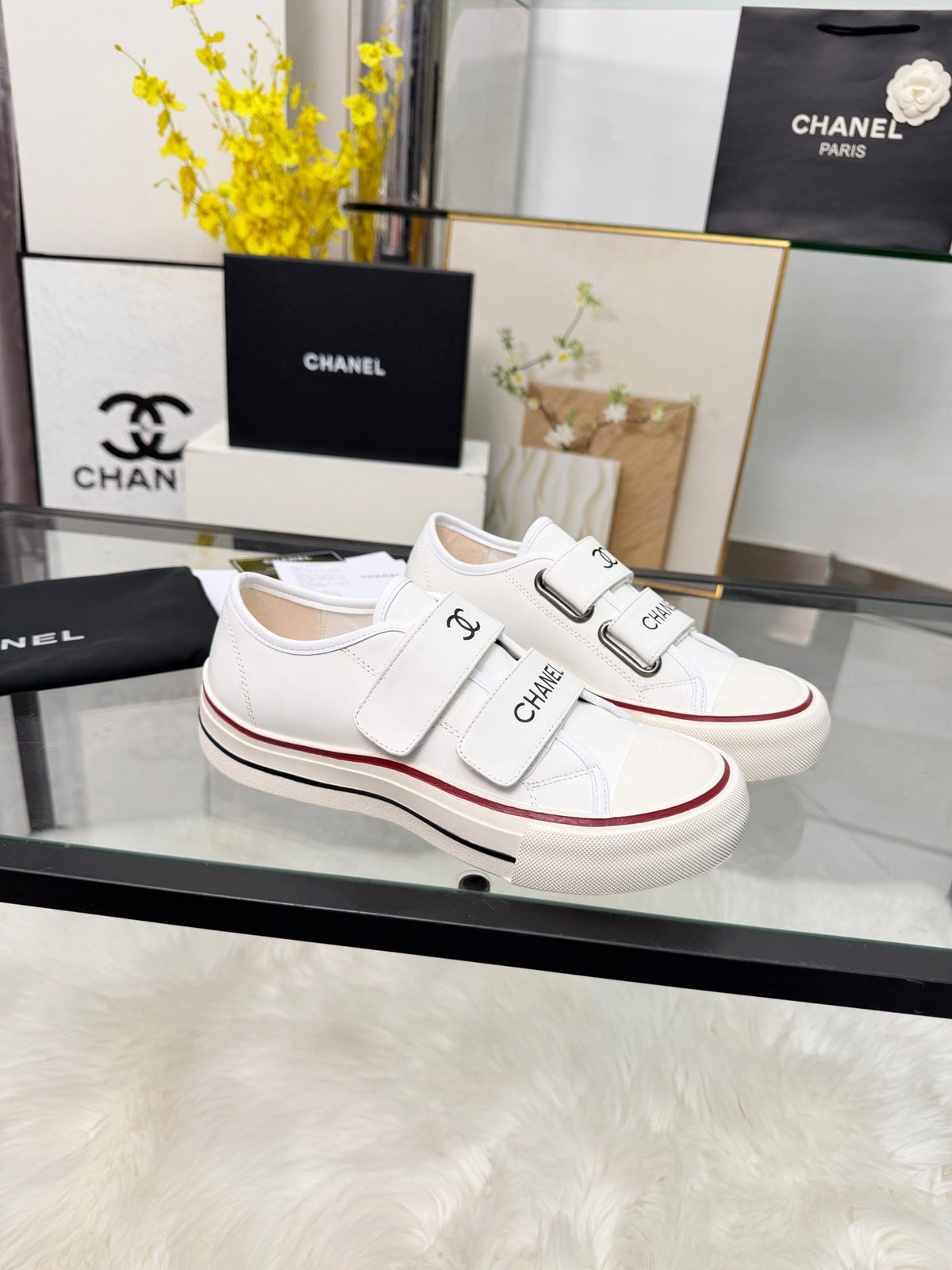 Chanel 2026 Low-Top Sneakers Leather Wool 191144