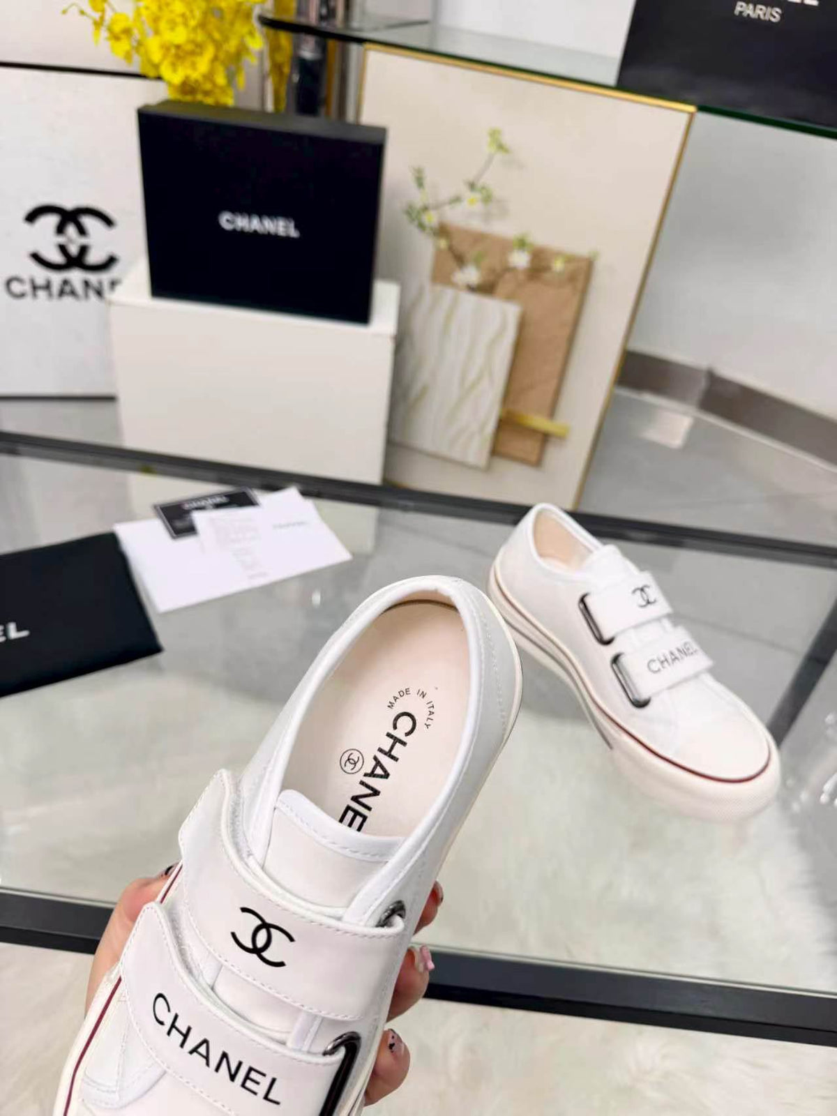 Chanel 2026 Low-Top Sneakers Leather Wool 191144