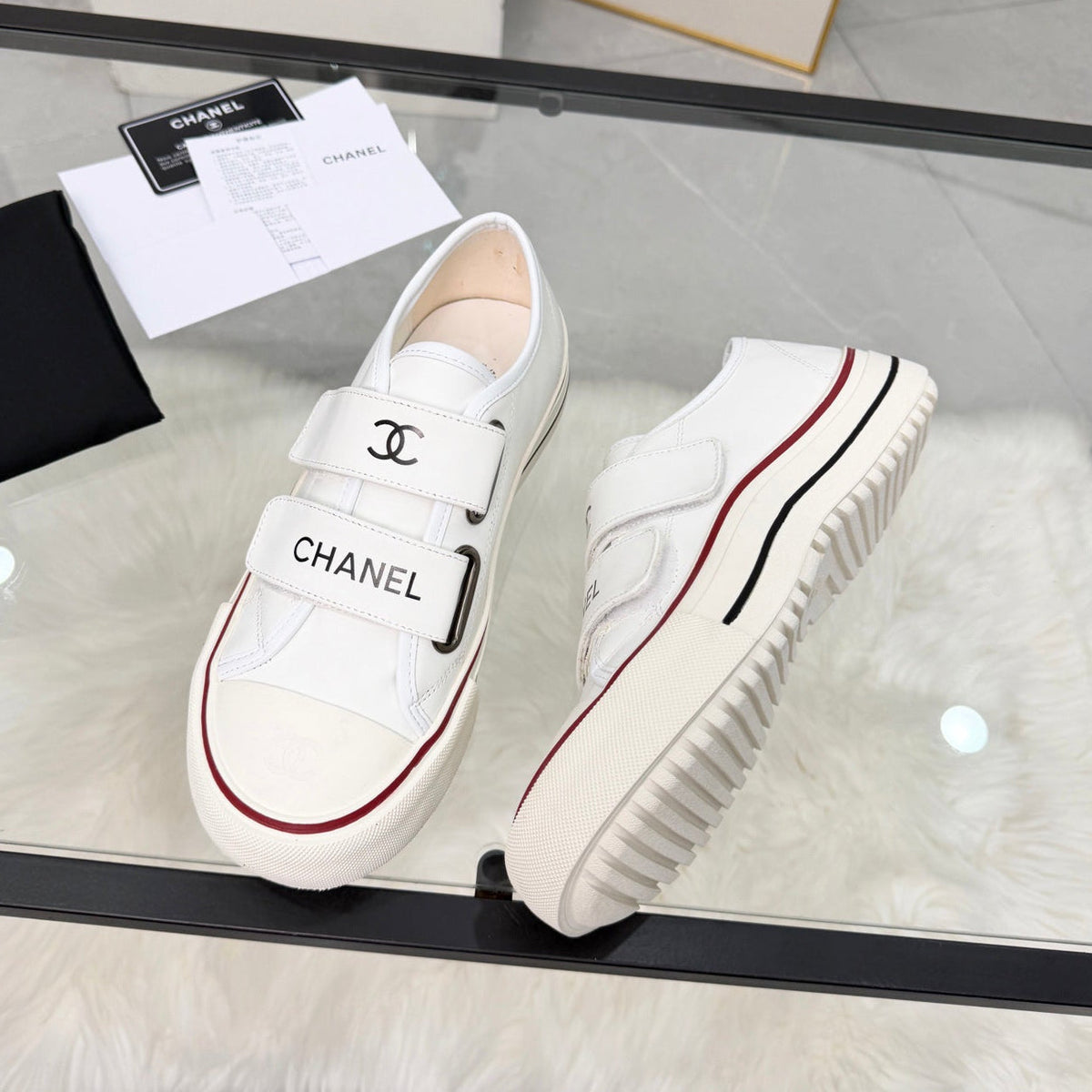 Chanel 2026 Low-Top Sneakers Leather Wool 191144