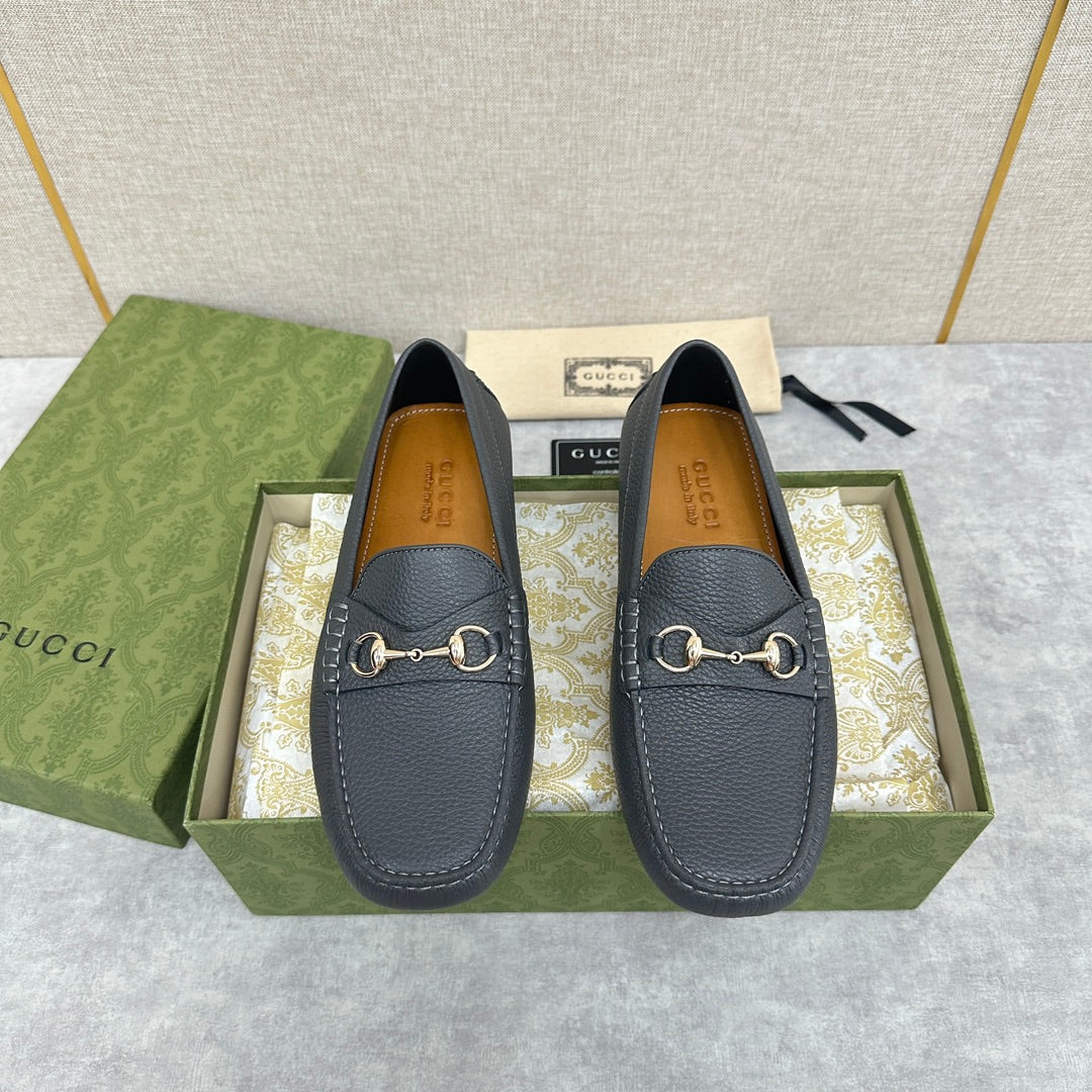 GG Men's Loafer Grey Cowhide 522540