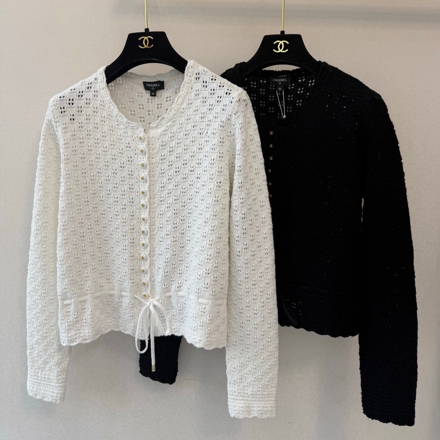 Chanel 2026 Crochet Knit Cardigan Wool 423074