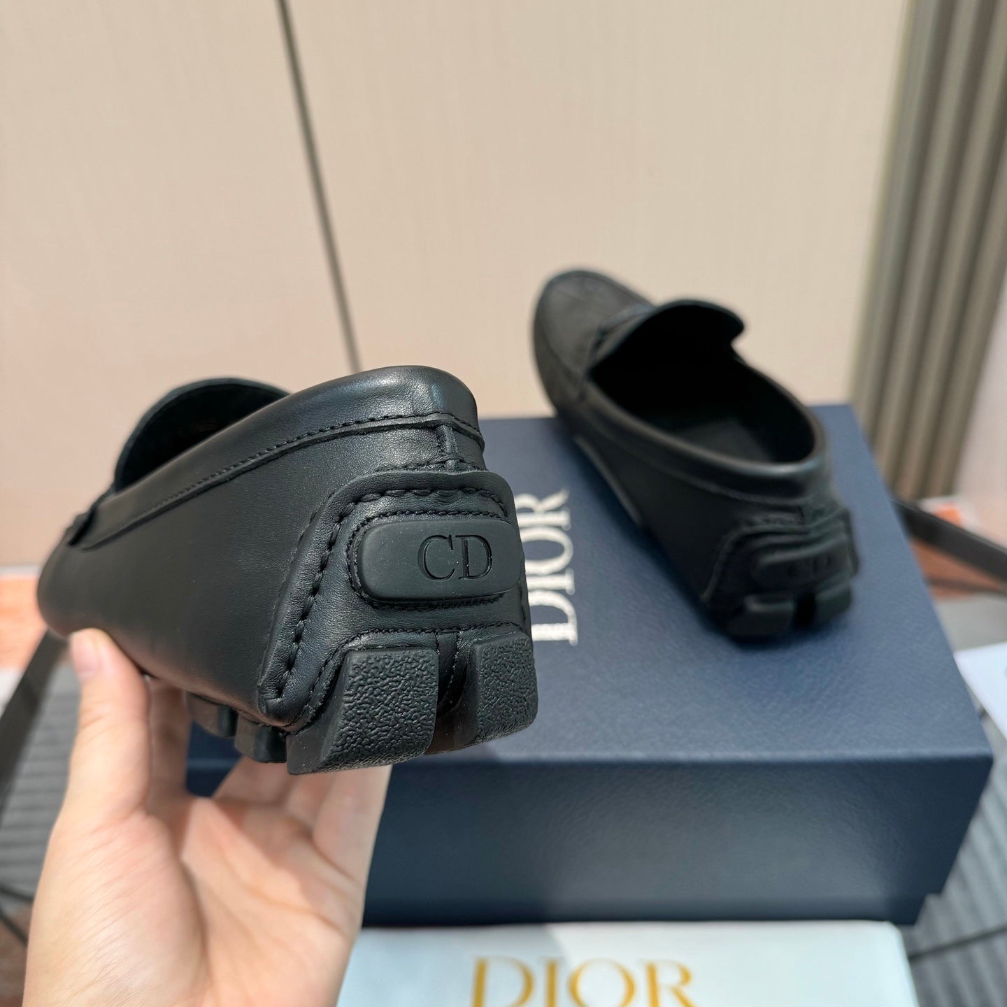 CD Loafer Black Calfskin 638581