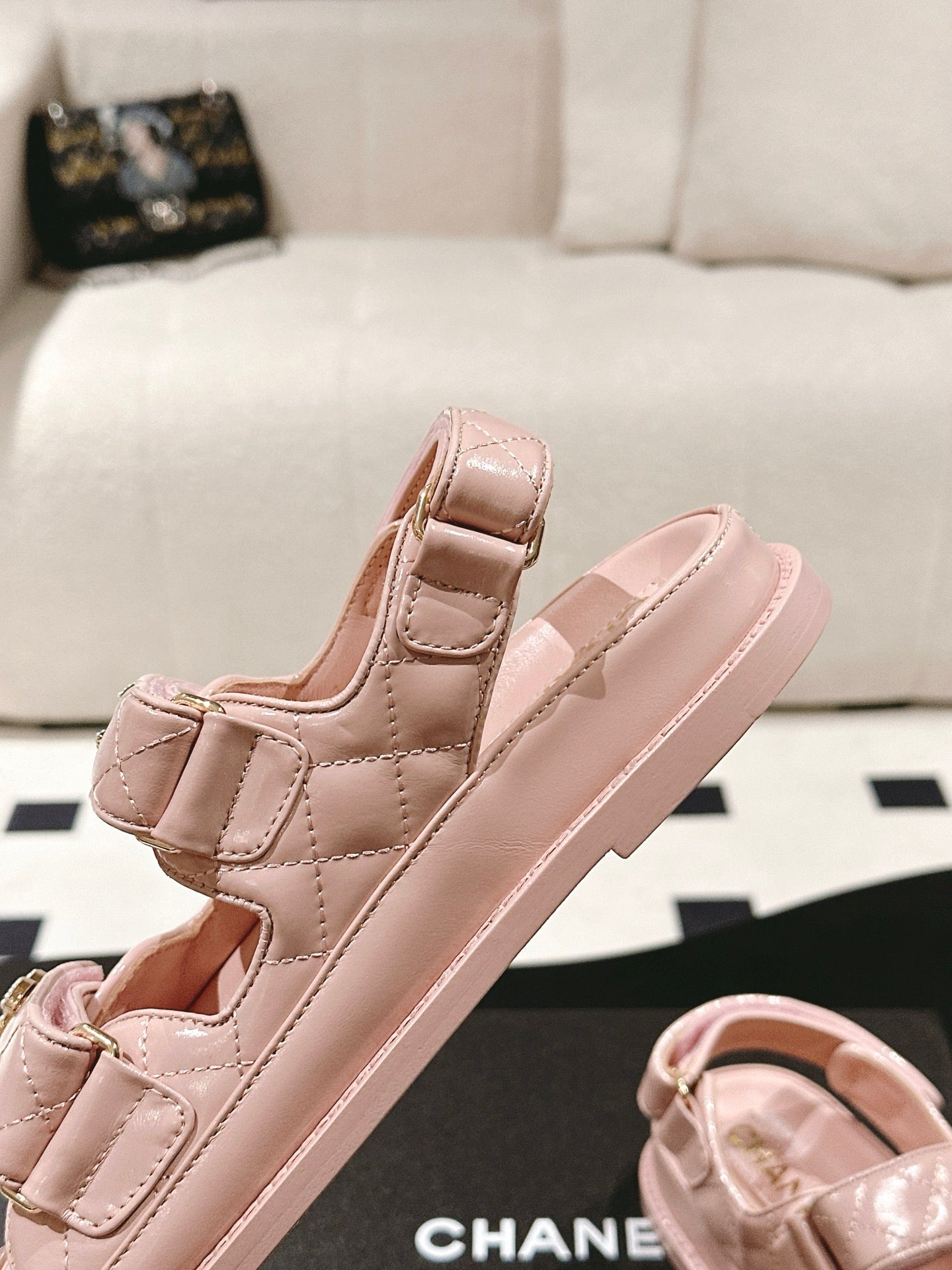 CC 25 Dad Deals Sandals Pink Pastel Patent Leather 237586
