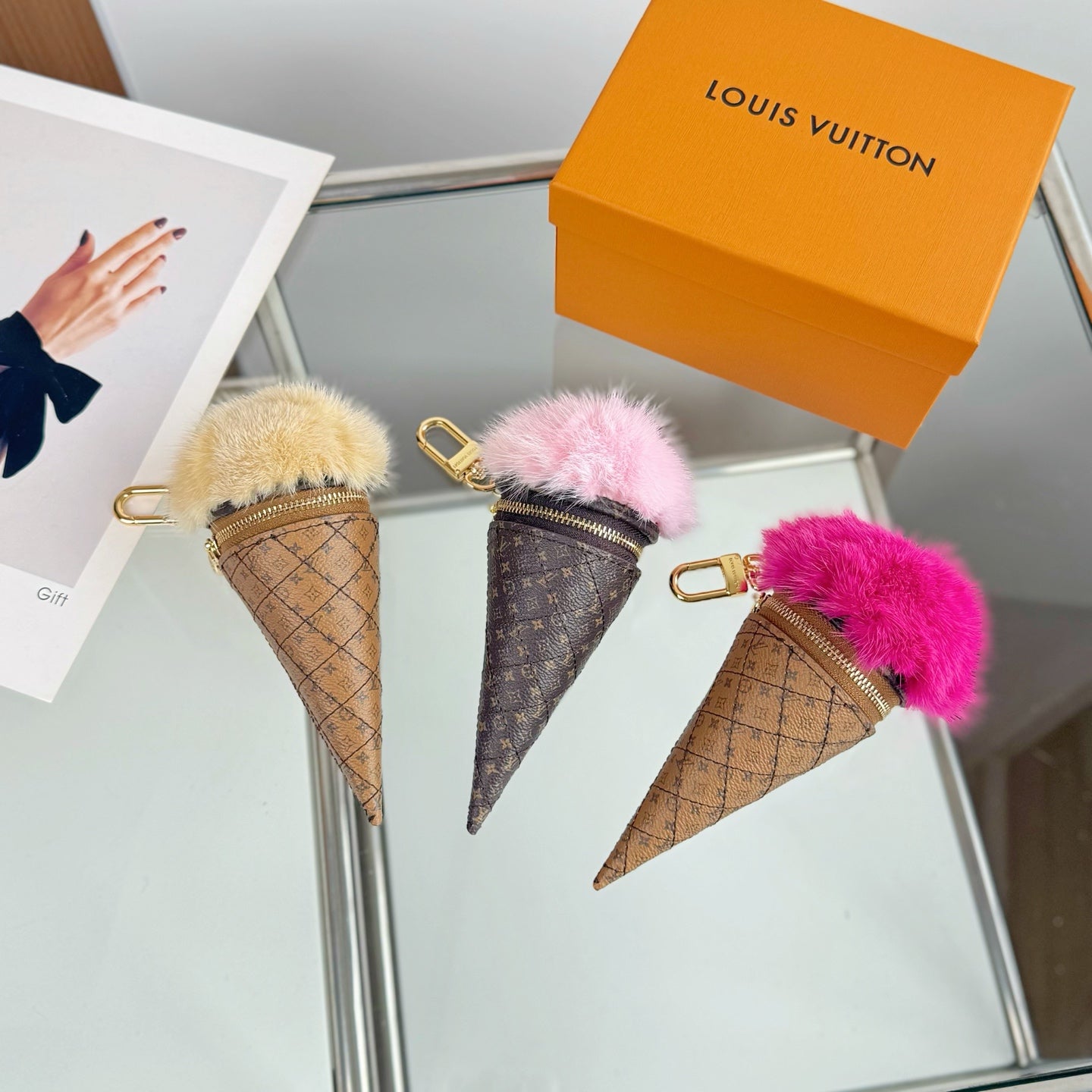 Louis Vuitton Ice Cream Cone Charm