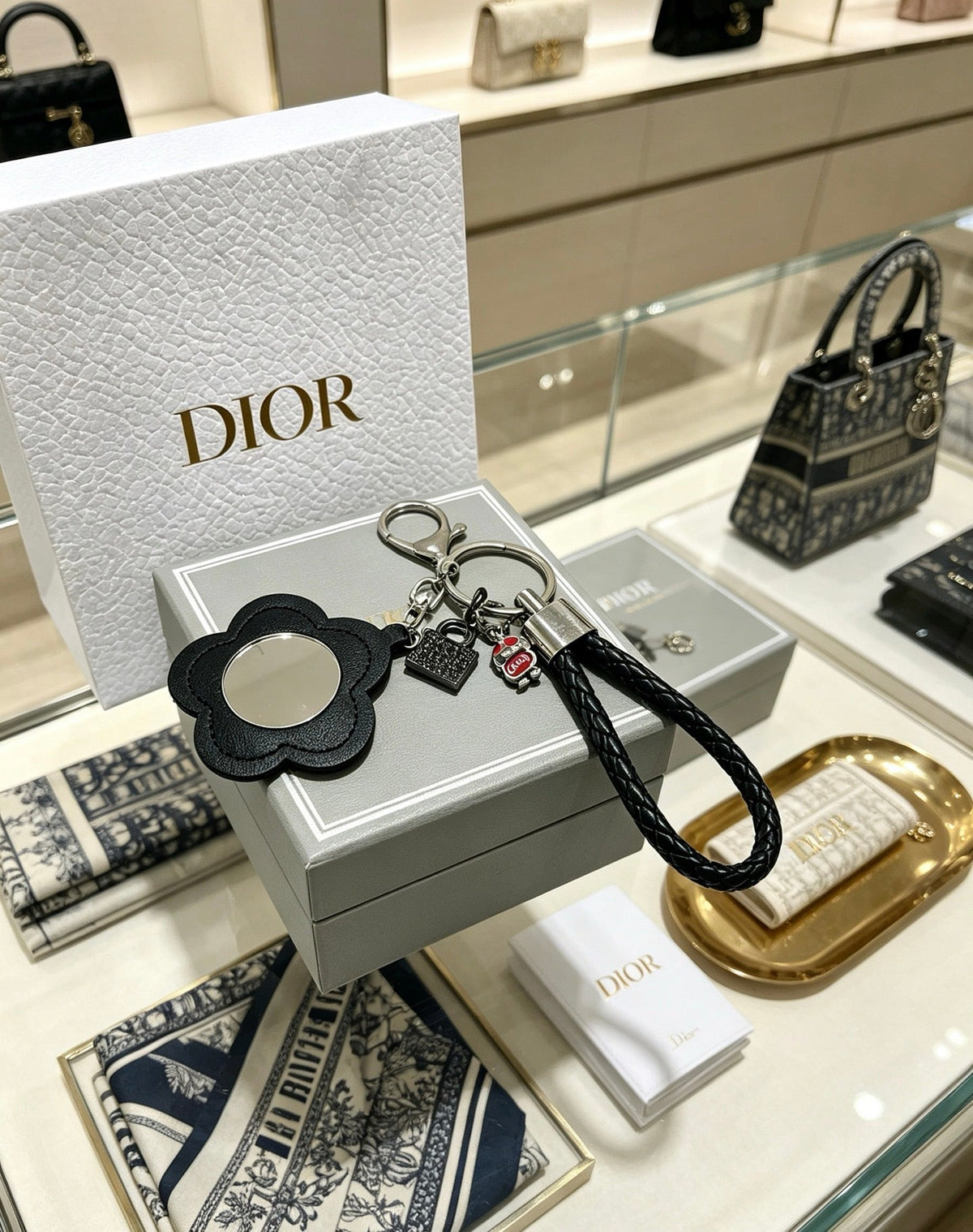Dior Flower And Bag Charm