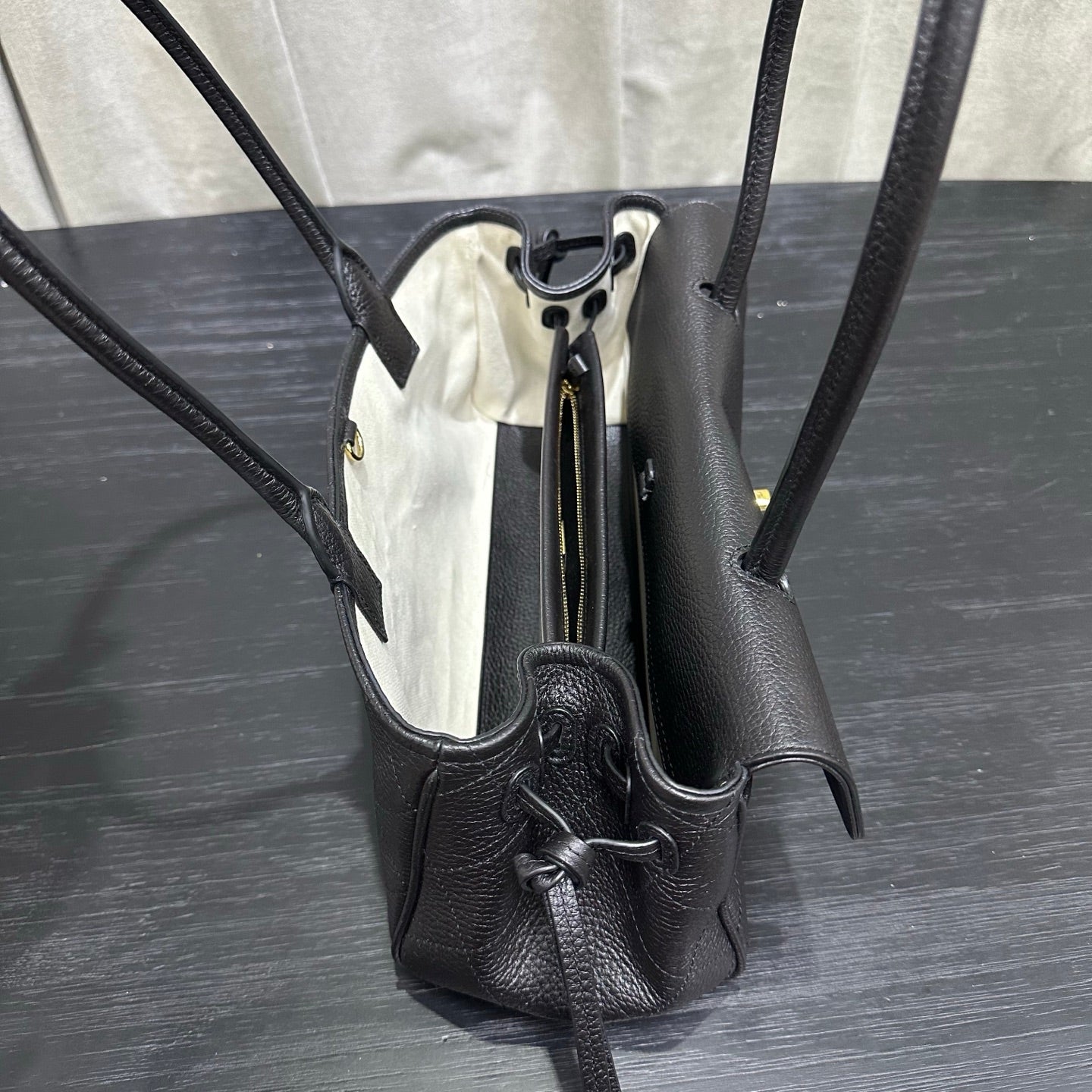 Chanel 2026 Shopping Bag 33cm Black Grained Calfskin