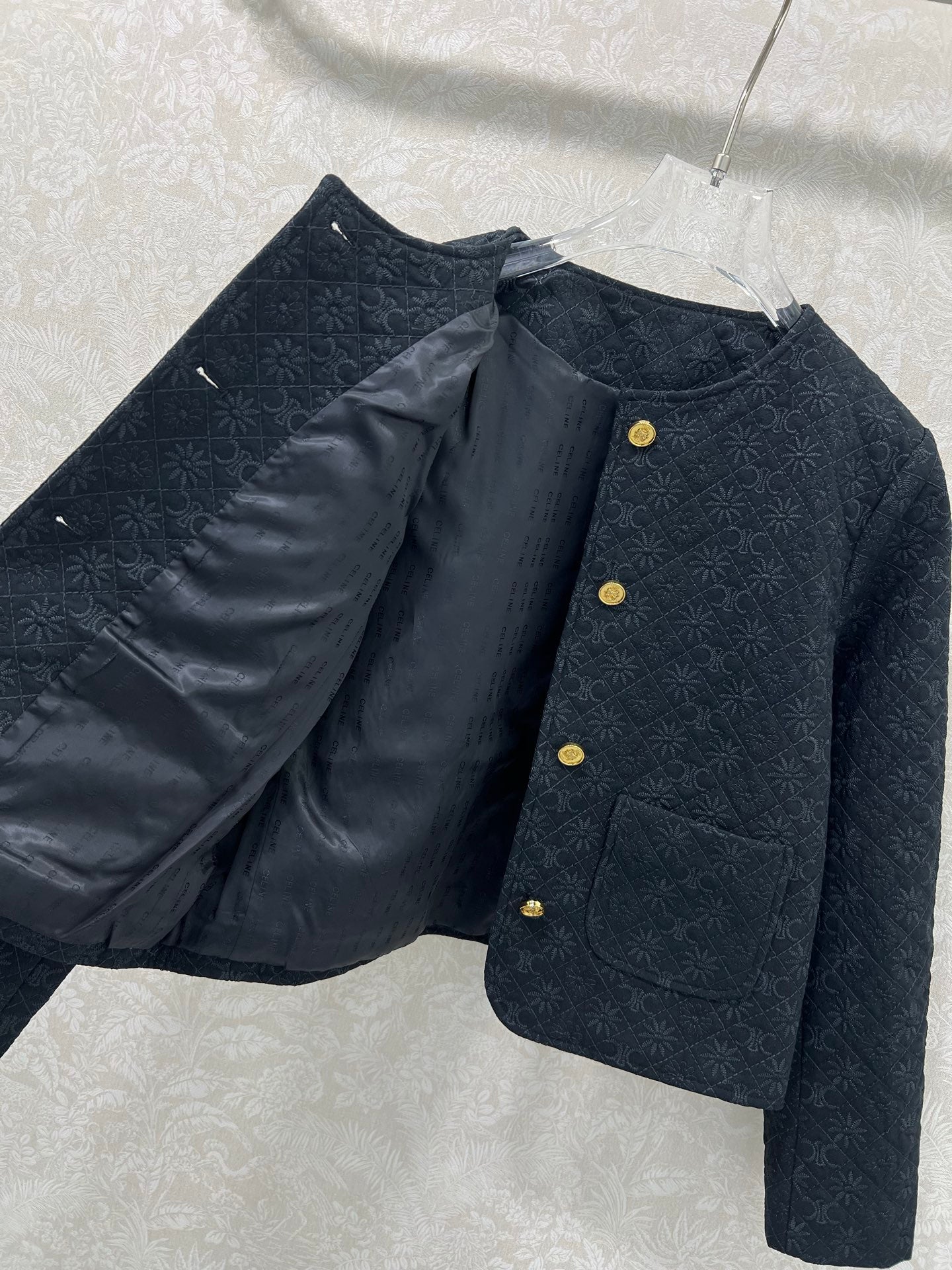 Celine 25 Jacquard Cotton Twill Jacket 292272