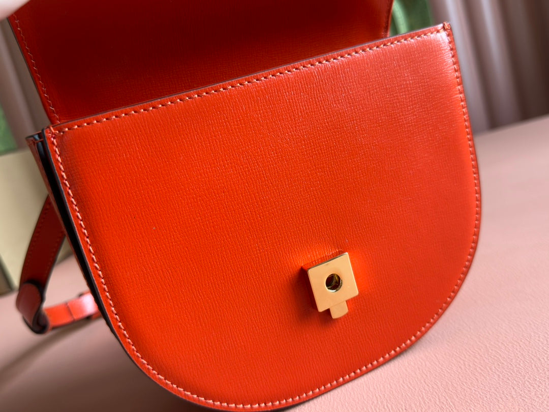 Gucci Horsebit Bag Red Leather 239808
